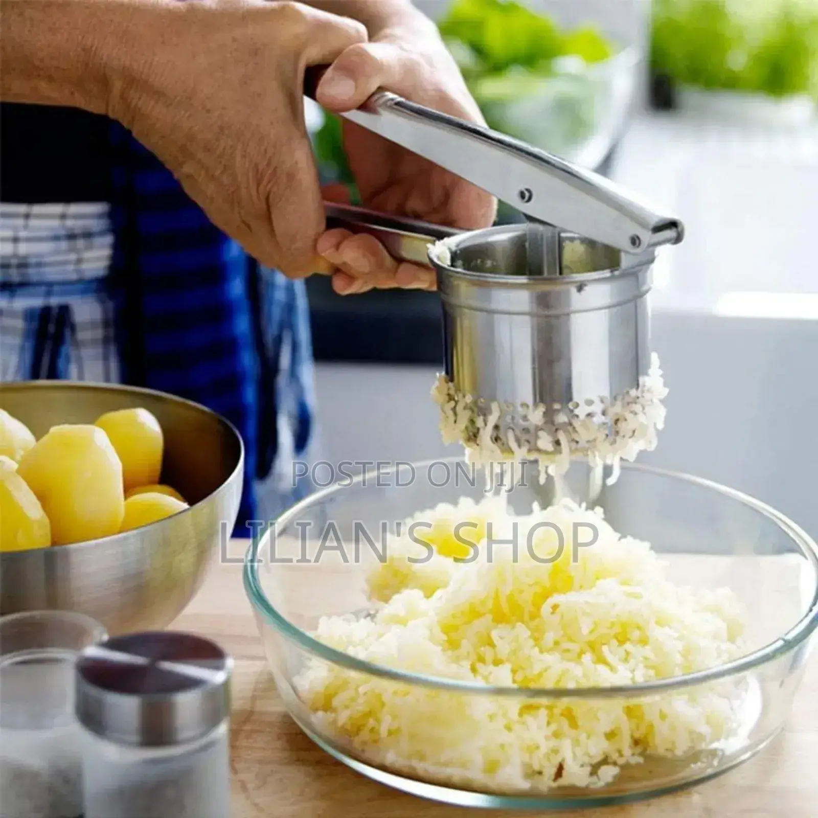 Stainless Steel Potato Masher Ricer Fruit Juicer Vegetable