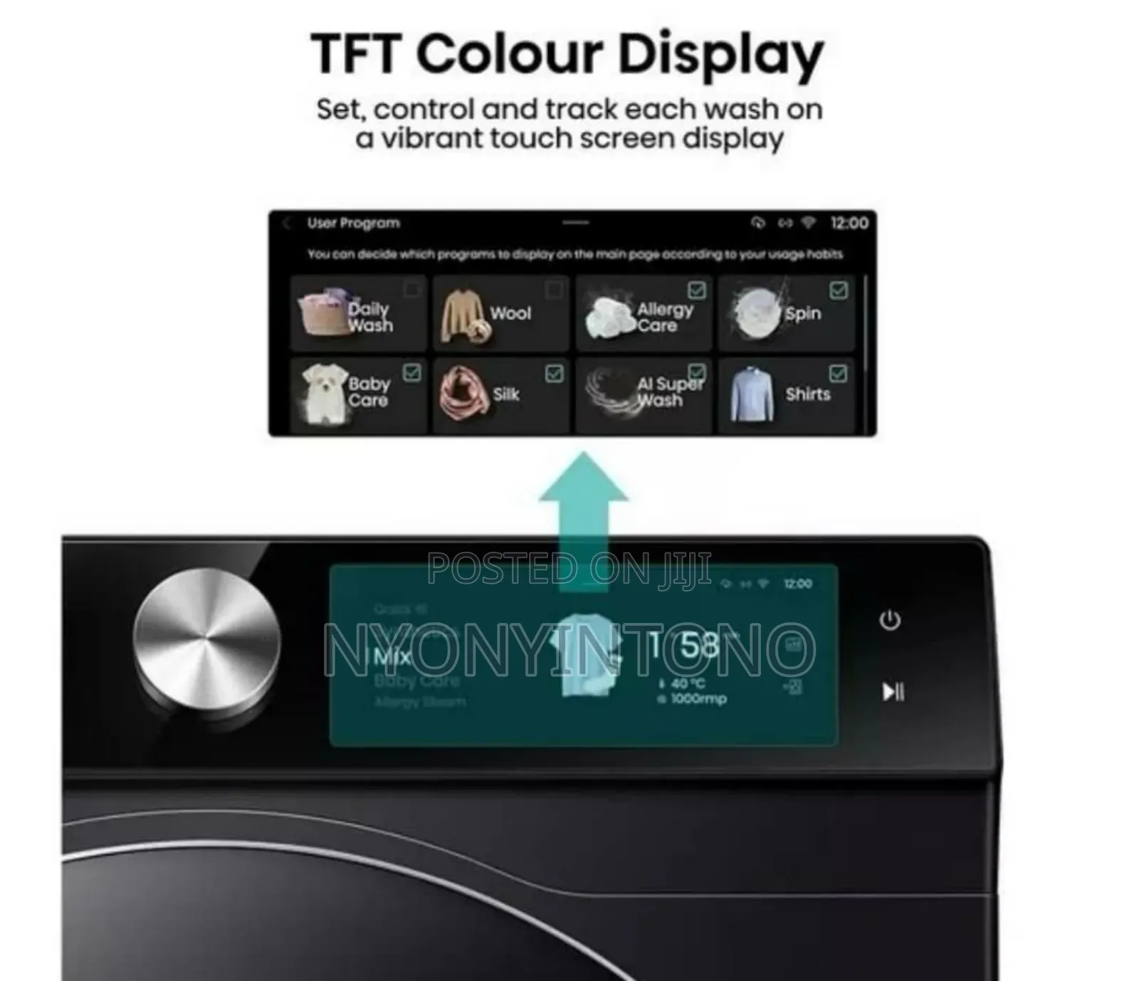 Hisense 12kg Al Smart Washing Machine