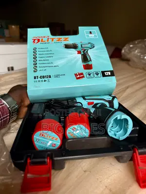 Blitzz - Cordless Drill 12v Comes With 2 Batteries
