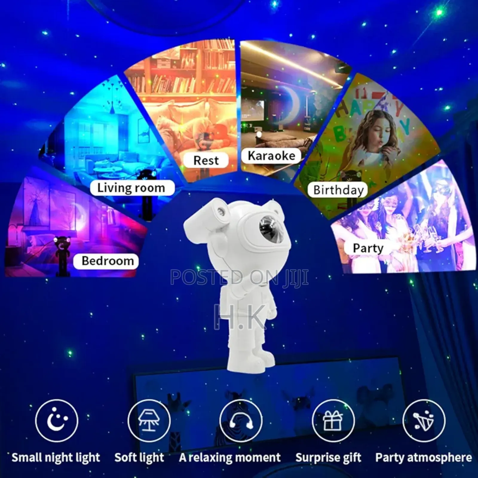 Astronaut Galaxy Projector With Blutooth Speaker