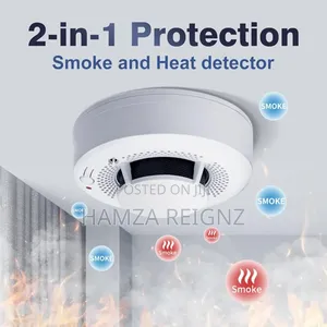 2-in-1 Smoke and Heat Detector Fire Alarms Smoke Detectors