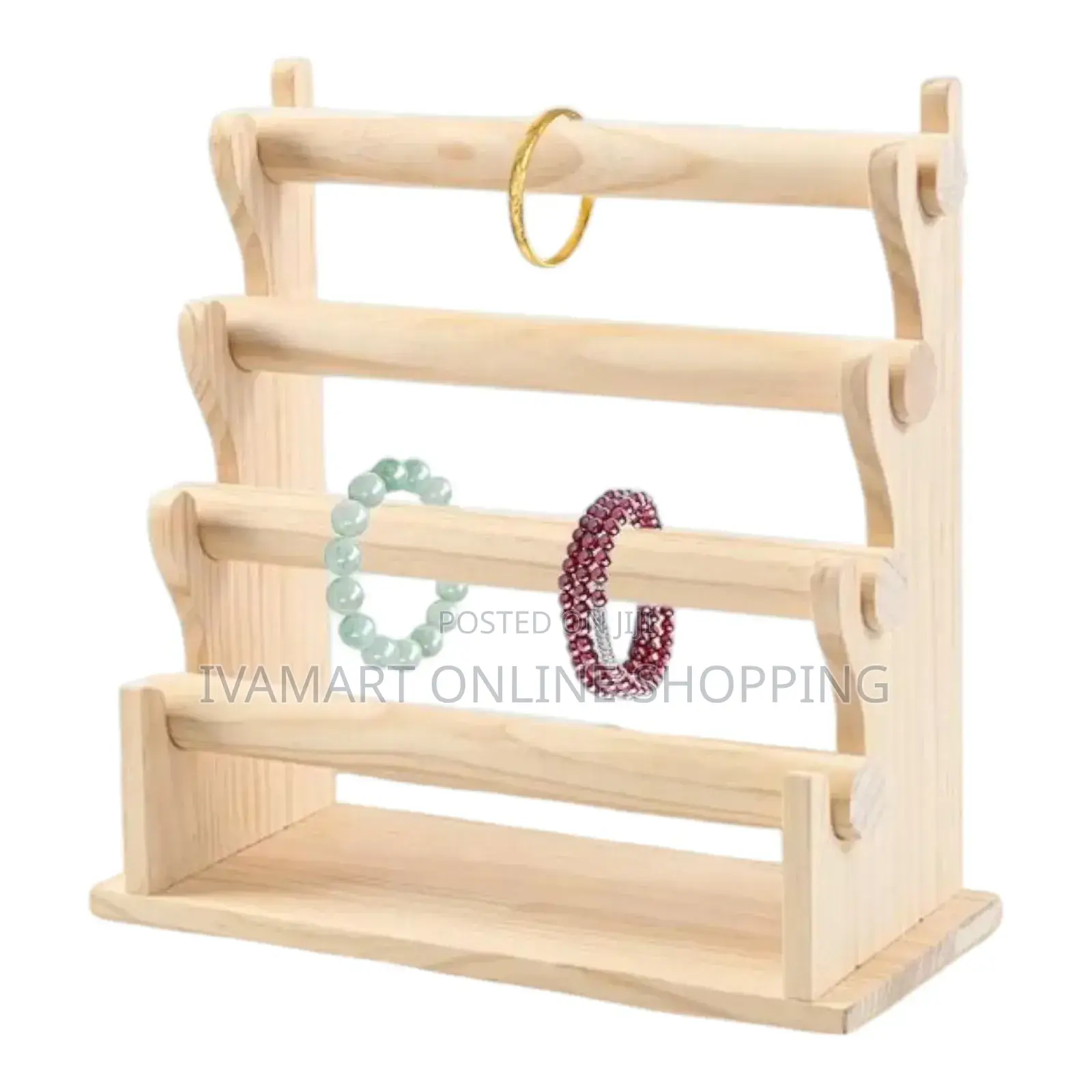Wooden 4 Tier Bangle (Jewelry) Display Stand - Durable