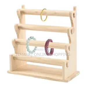 Wooden 4 Tier Bangle (Jewelry) Display Stand - Durable