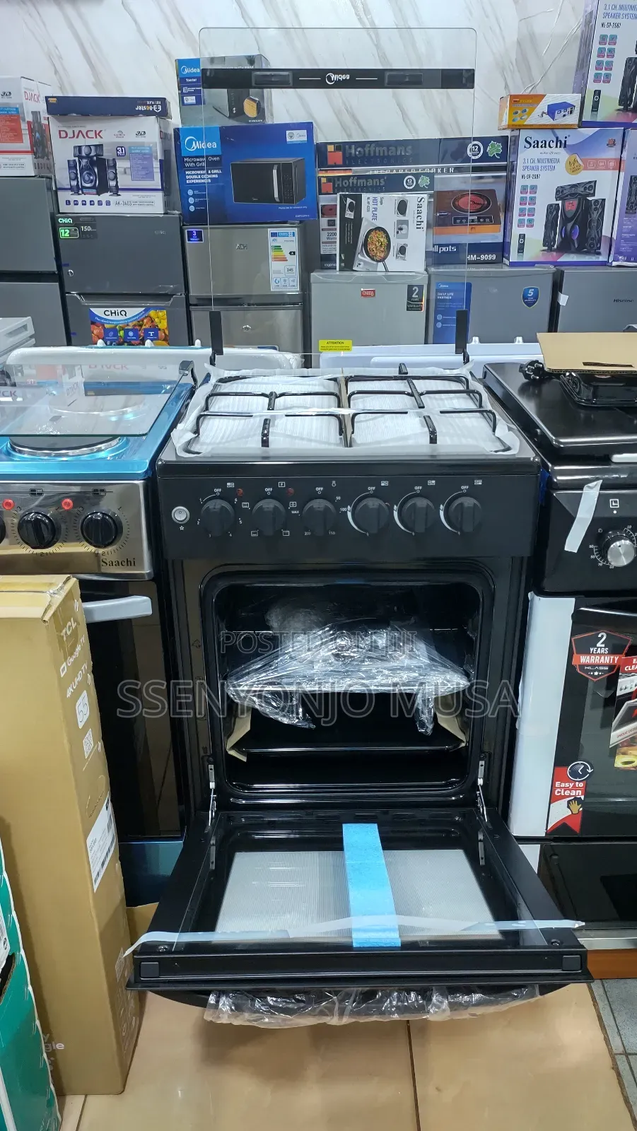 Midea 50x50cm Cooker With 3 Gas Burners Electric Oven