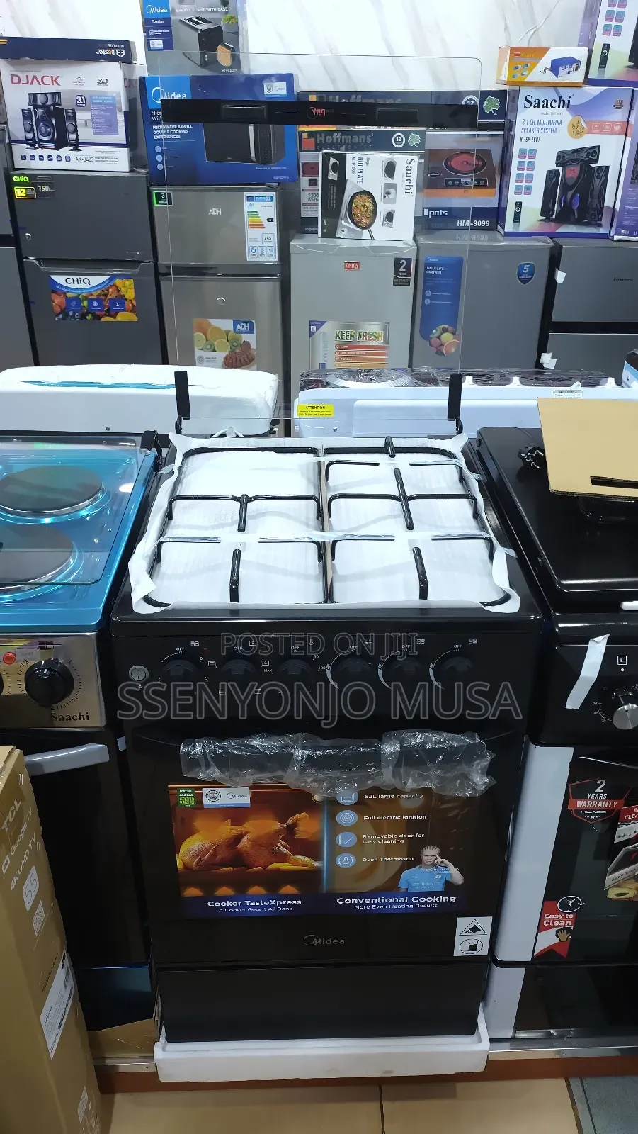 Midea 50x50cm Cooker With 3 Gas Burners Electric Oven