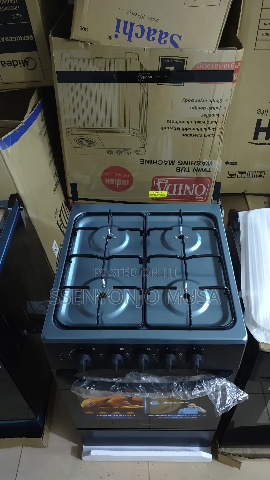 Midea 50x60cm Full Gas Cooker With 4 Gas Burners Oven