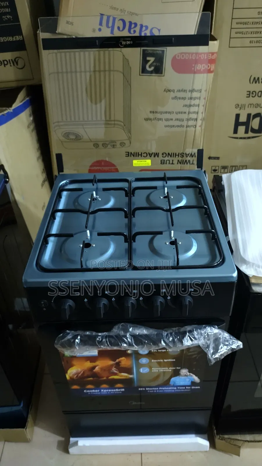 Midea 50x60cm Full Gas Cooker With 4 Gas Burners Oven