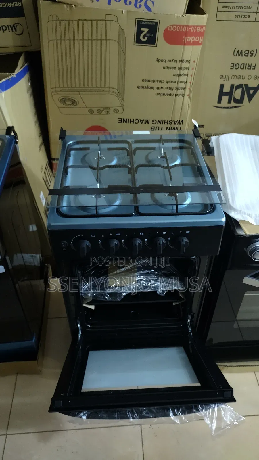 Midea 50x60cm Full Gas Cooker With 4 Gas Burners Oven