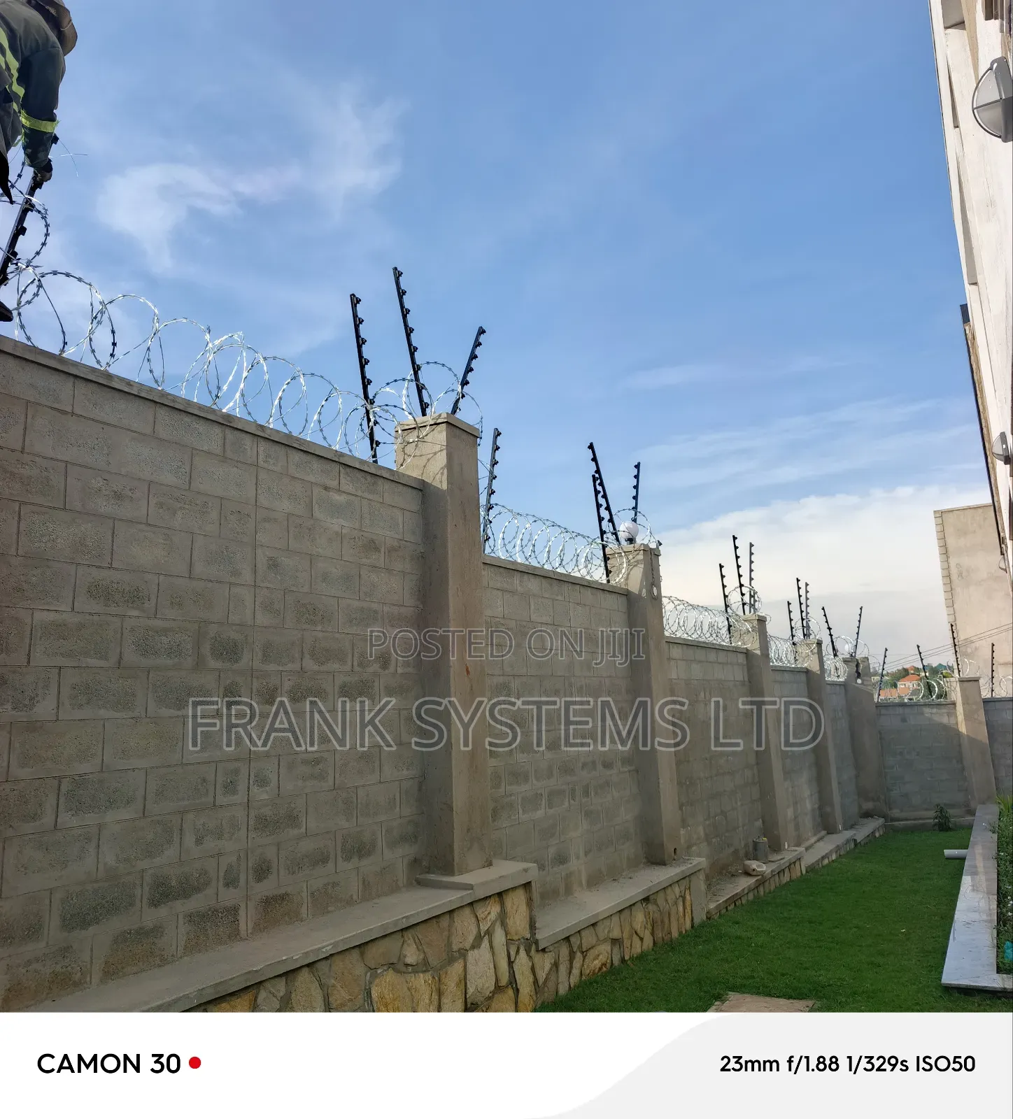 Electric Fence Installation With Alarm