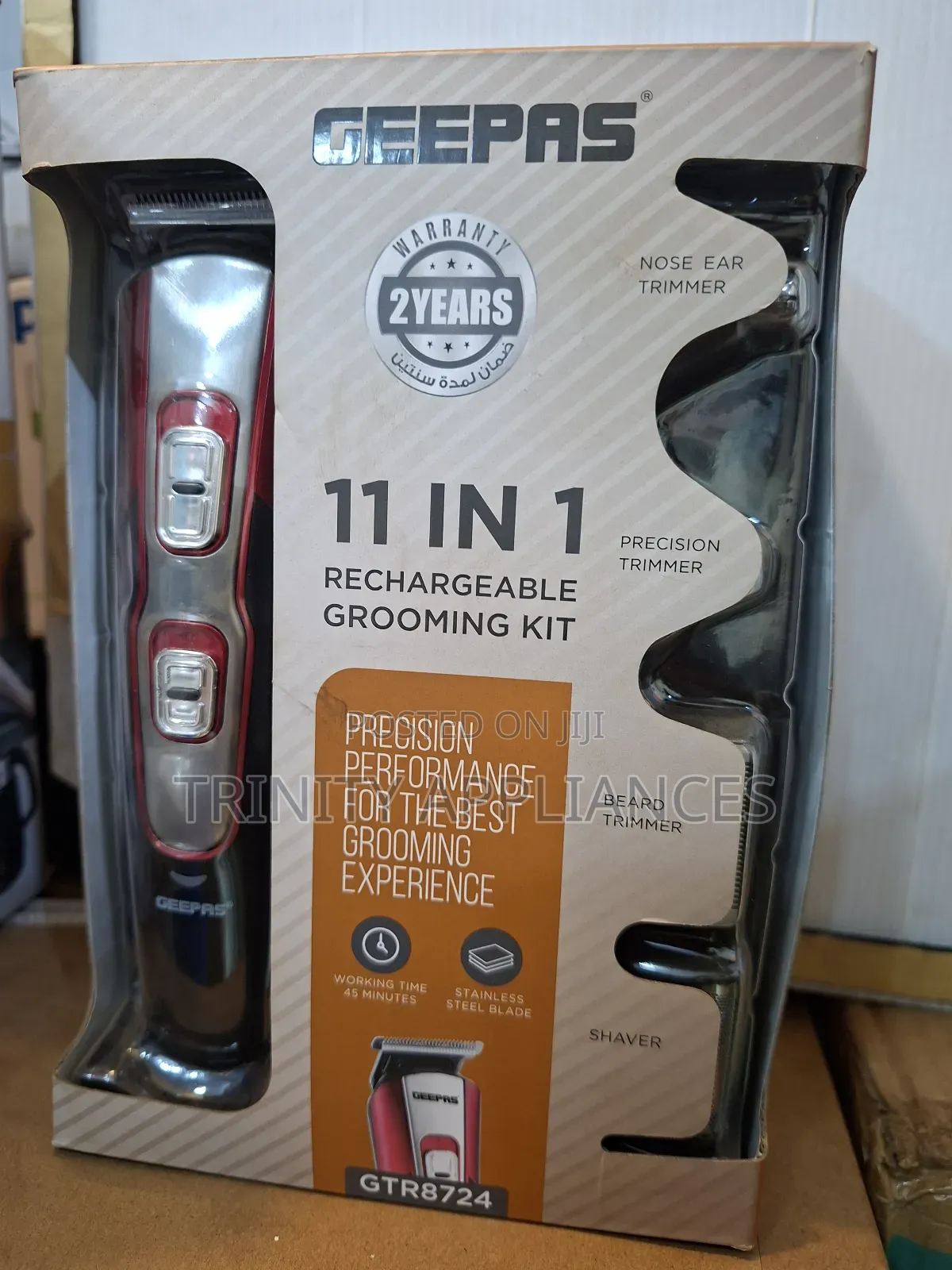 Geepas 11in 1 Rechargeable Grooming Kit/Hair Clipper