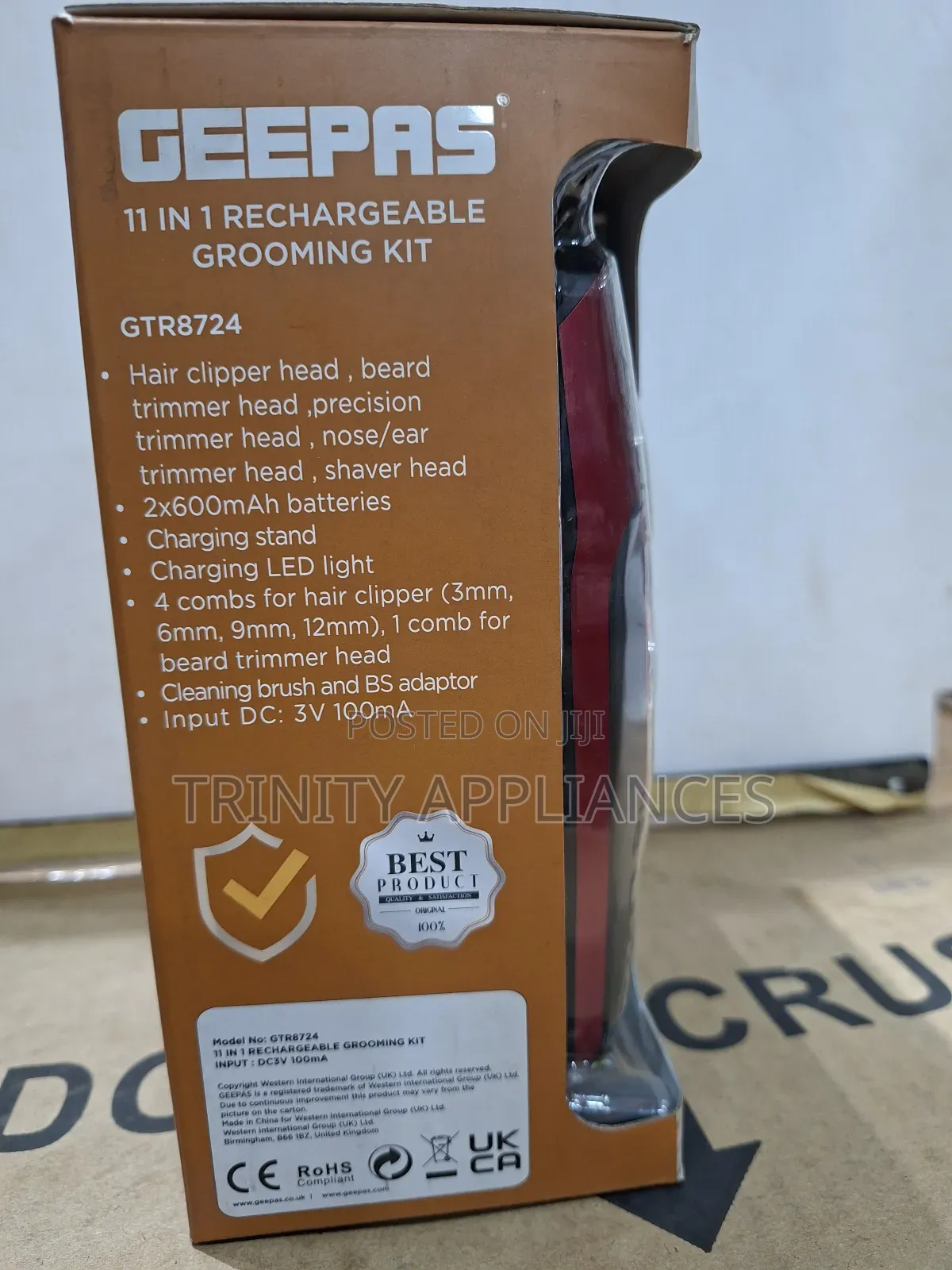 Geepas 11in 1 Rechargeable Grooming Kit/Hair Clipper