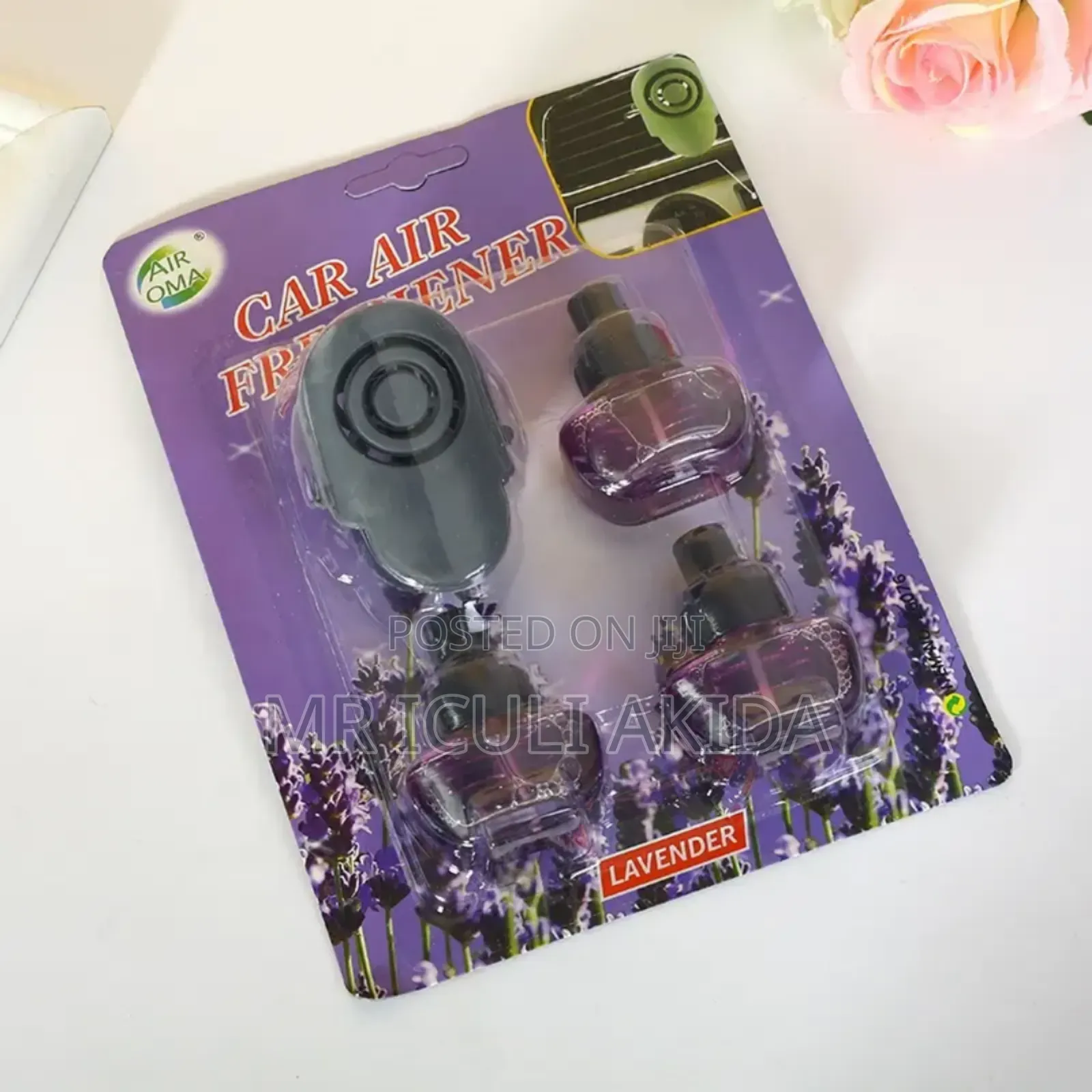 Outlet Car Vent Clip Glass 3refill Bottles Air Freshener
