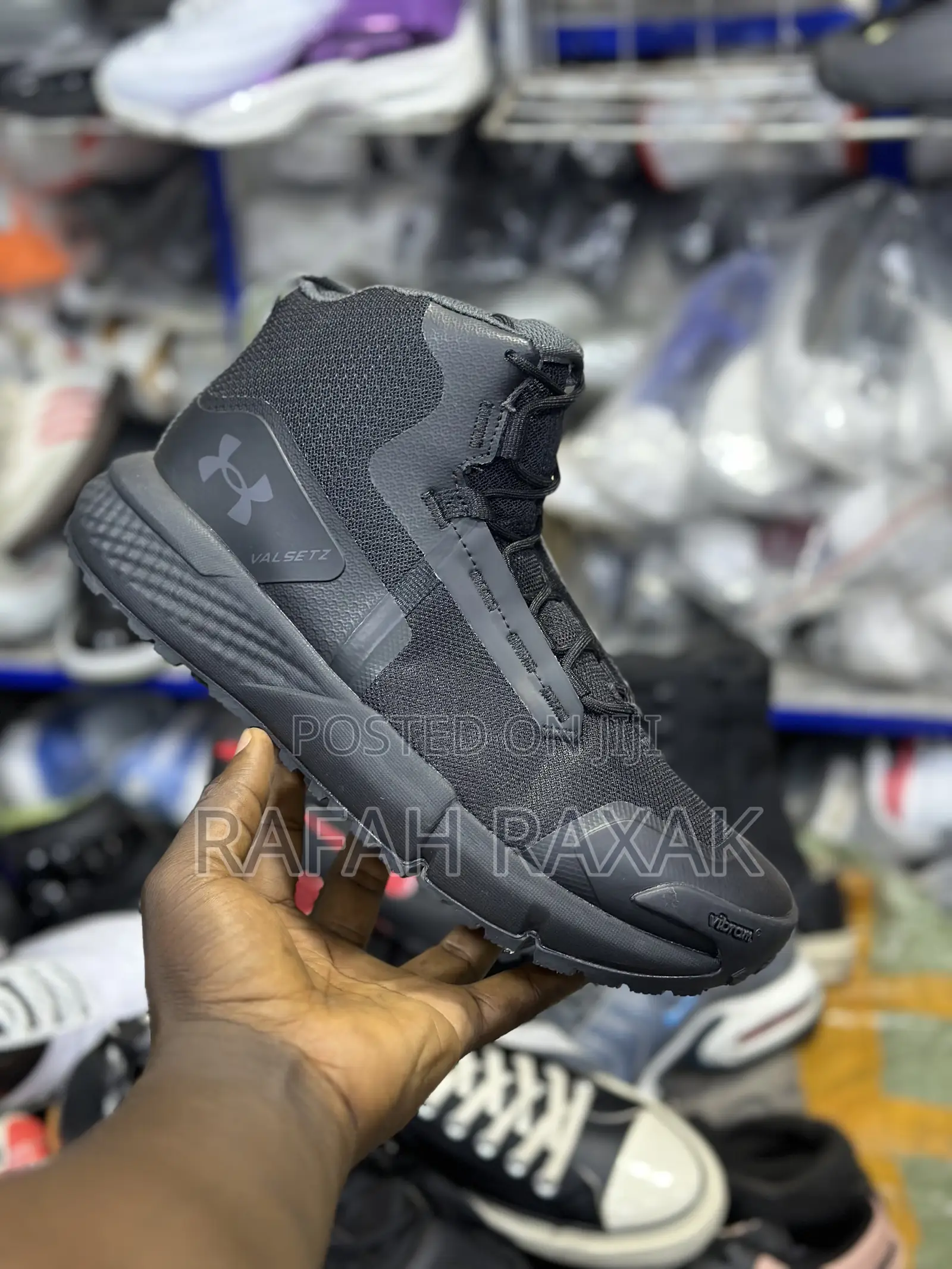 Black Under Armour Velsetz Charged Tactical Boot Sneaker