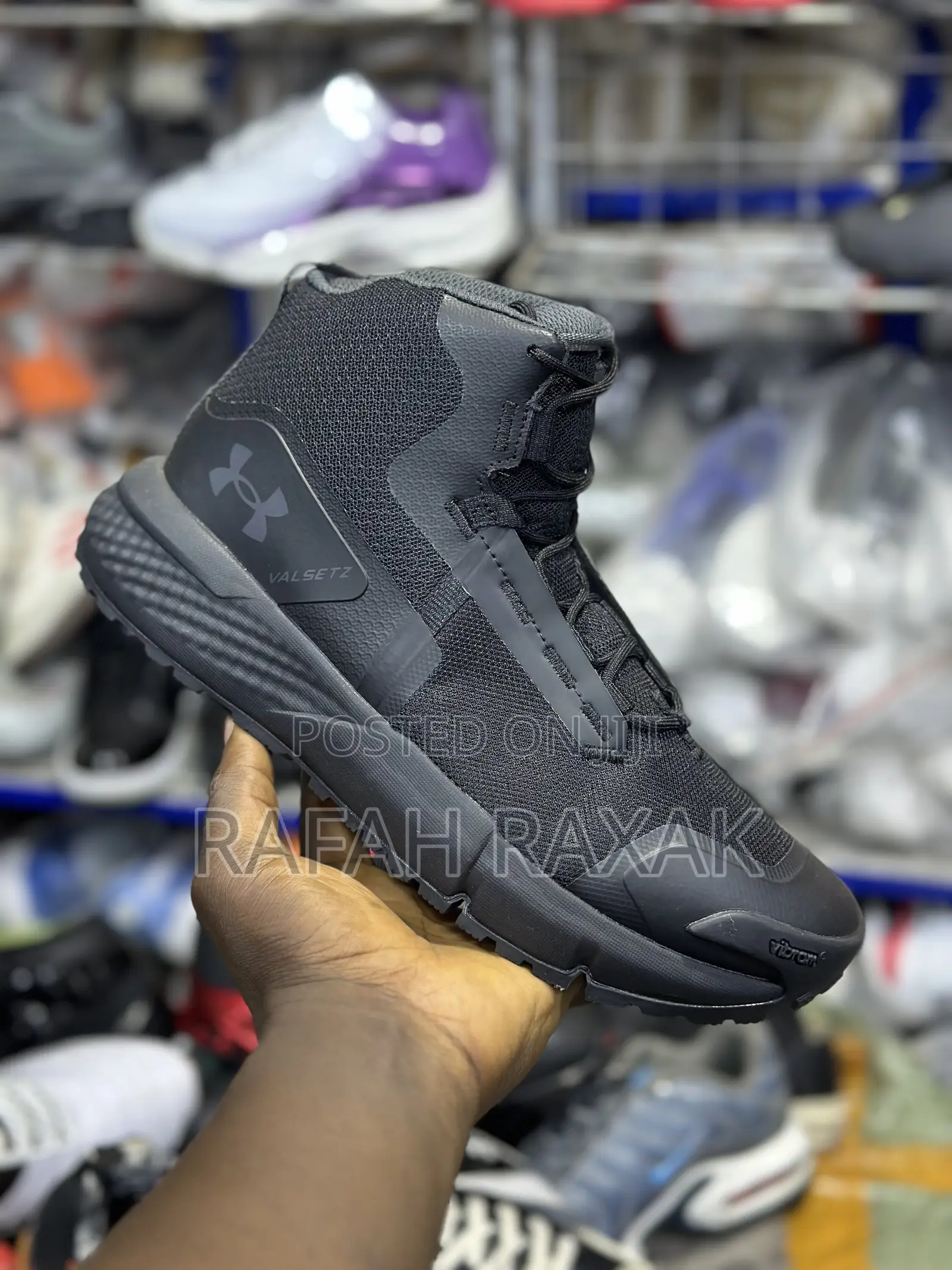 Black Under Armour Velsetz Charged Tactical Boot Sneaker