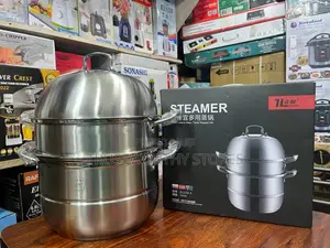 32cm Manual Food Steamer - Silver