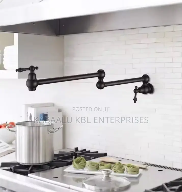 Black Heavy Duty Pot Filler Taps (Oil Rubbed Bronze)