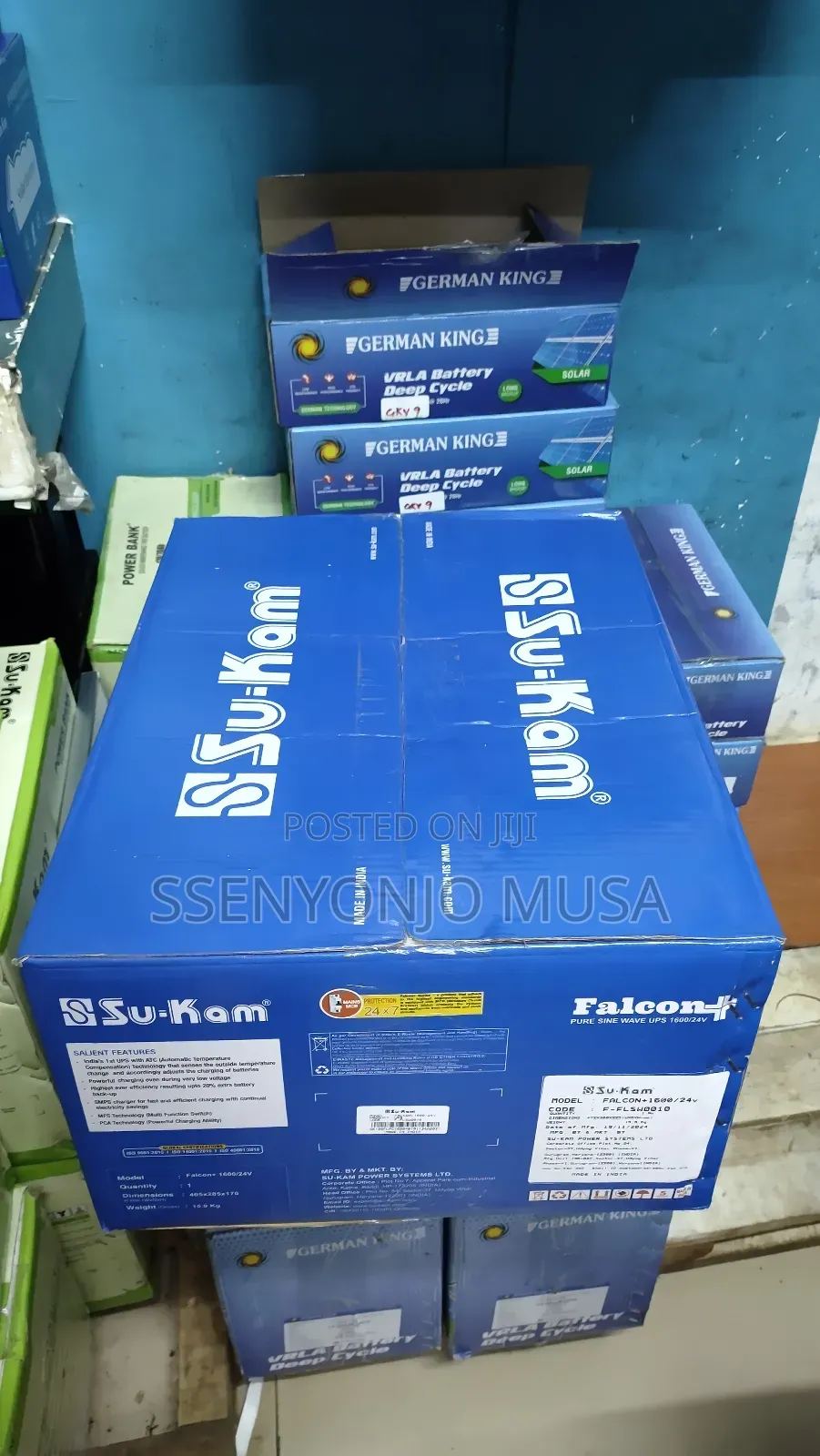 Sukam Falcon+ 1600/24v Inverter With LCD Advanced Charging