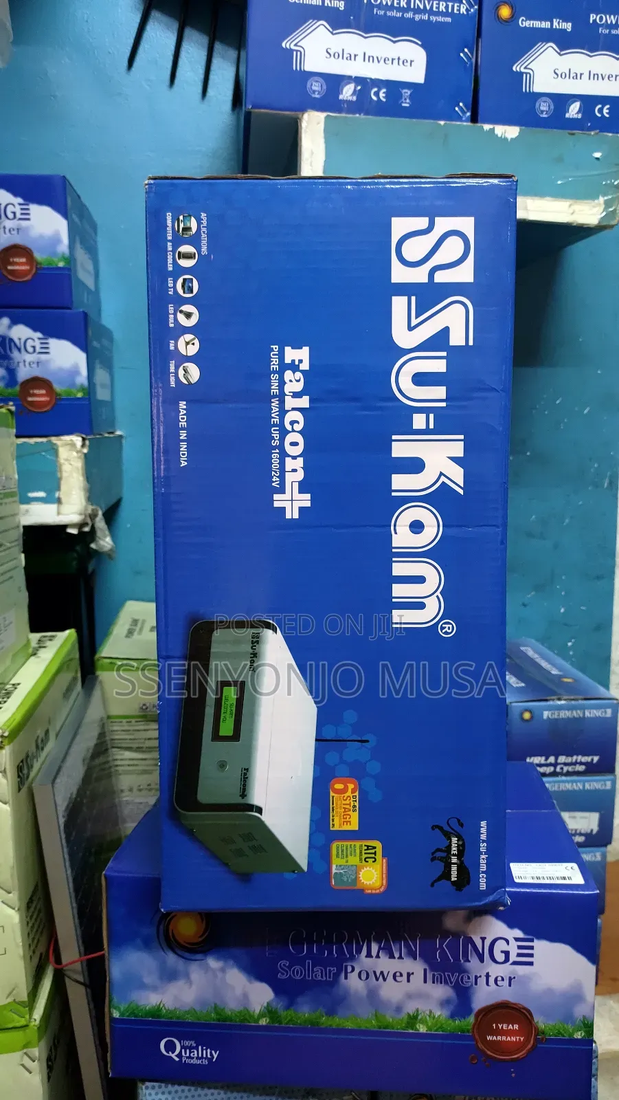 Sukam Falcon+ 1600/24v Inverter With LCD Advanced Charging