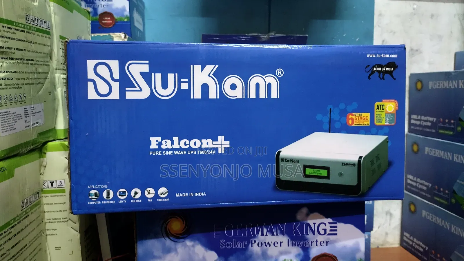 Sukam Falcon+ 1600/24v Inverter With LCD Advanced Charging