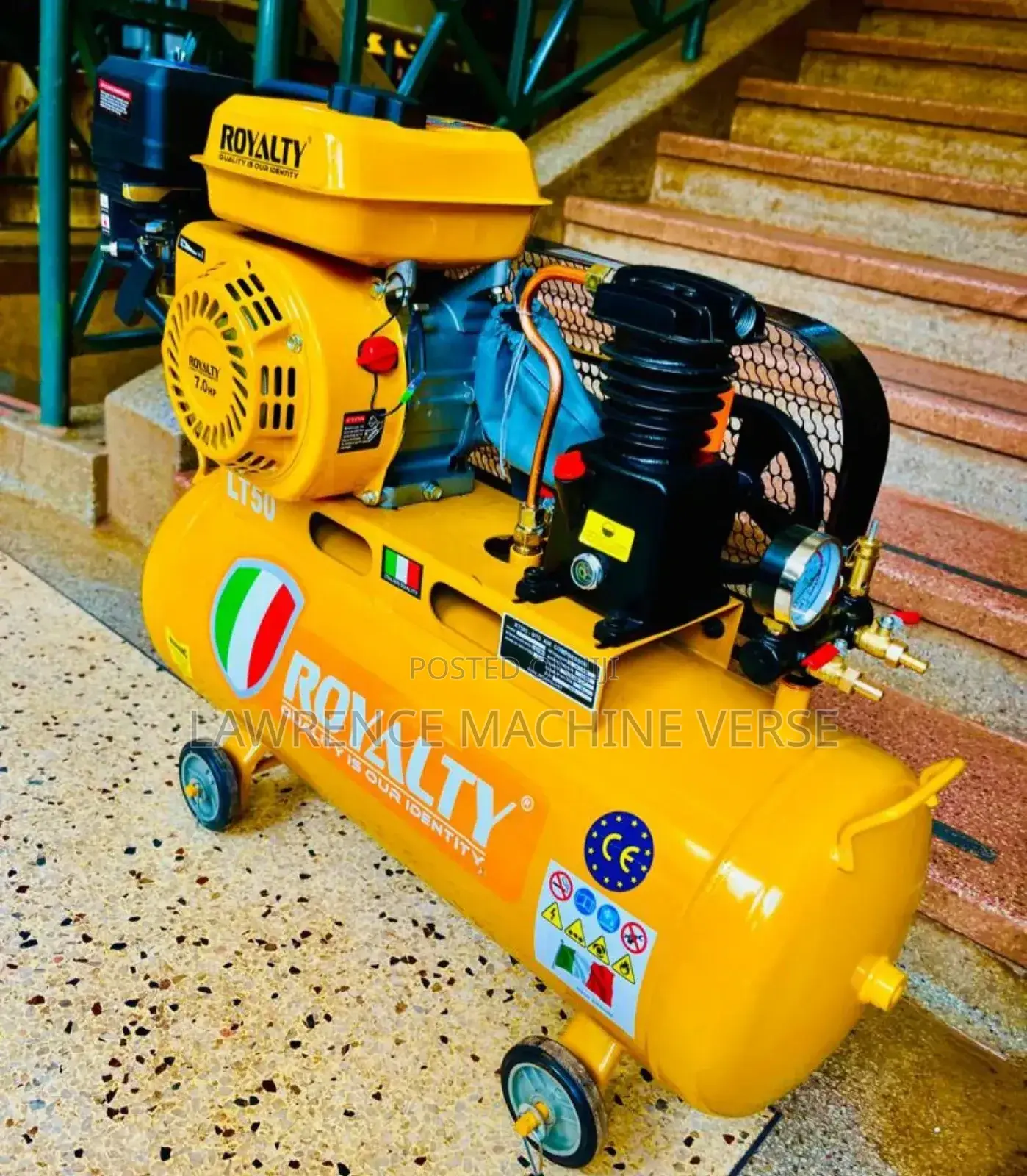 Air Gasoline Compressor 50l Single Piston