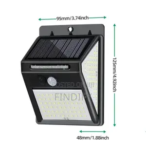 6w Solar Garden Lamp Led Security Lights With Motion Sensor