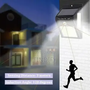 6w Solar Garden Lamp Led Security Lights With Motion Sensor