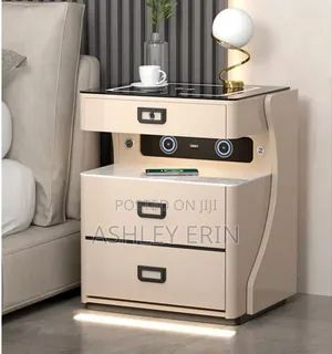 Photo - Smart Bedside Table With Led Wireless Charging and Speaker
