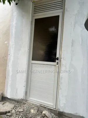 Aluminum Cheap Door With Pannel and Frost Glass