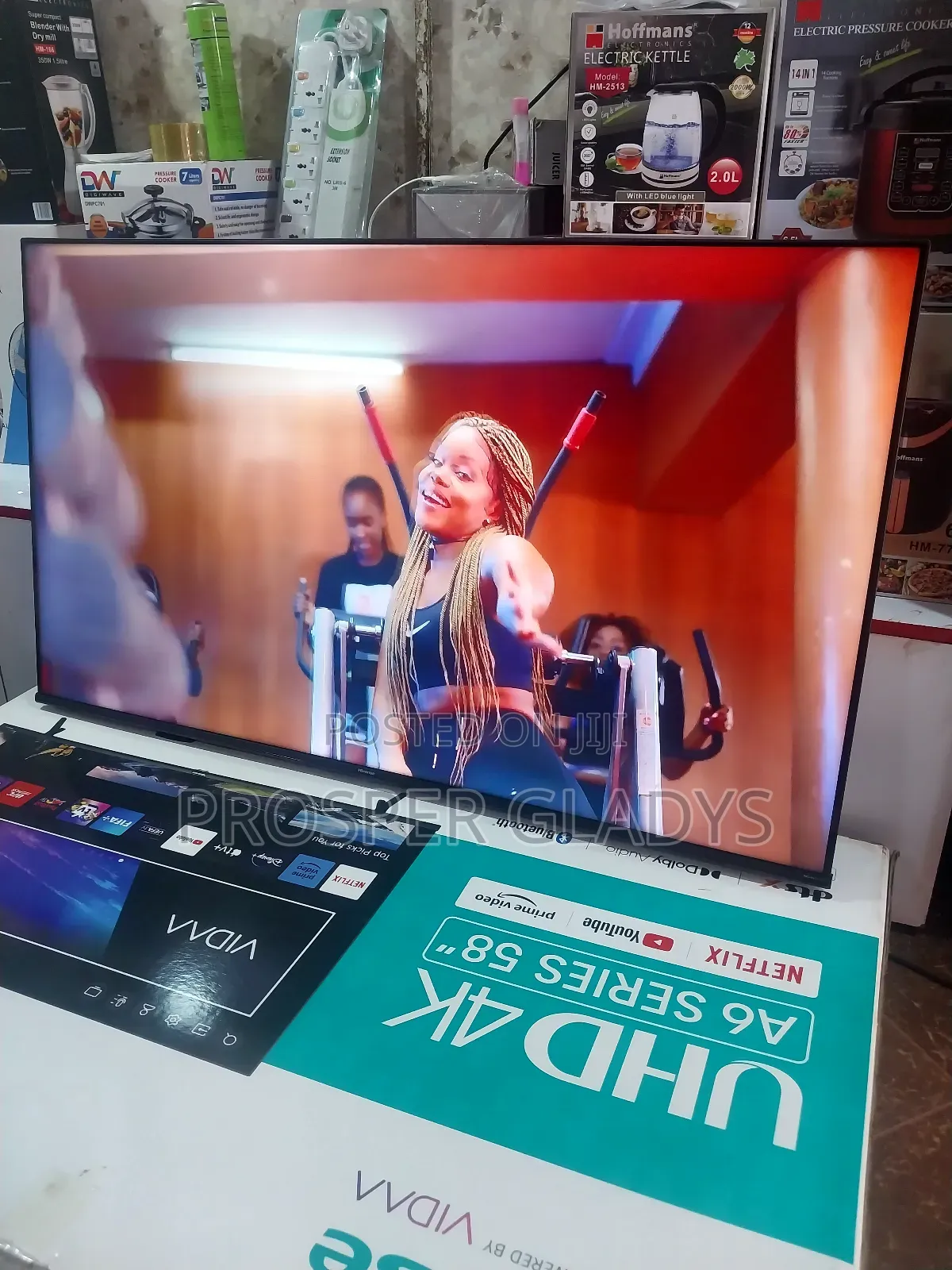 Hisense 58 Inches Led Flat Screen Flameless.