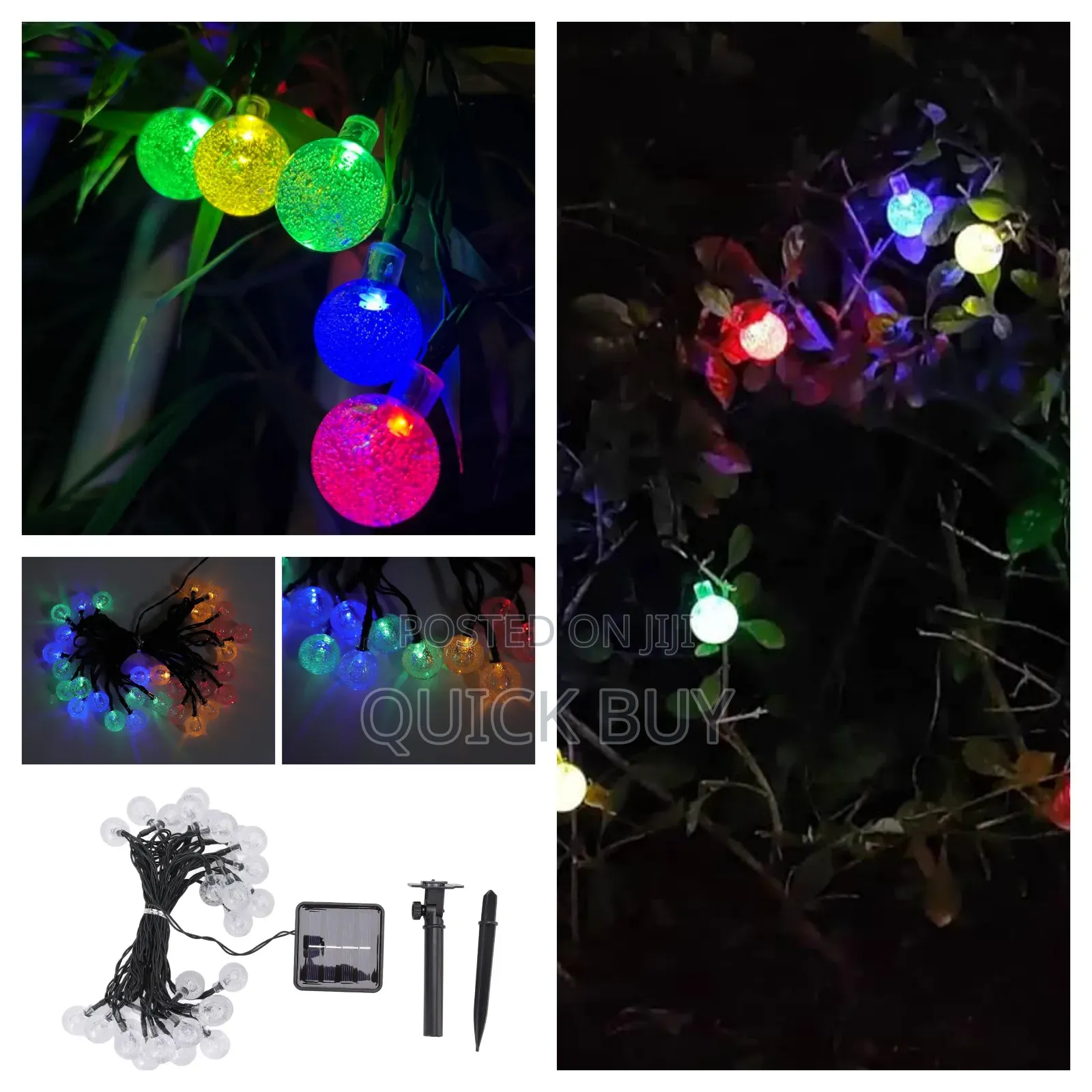 Solar Powered Patio Lighting for Lawn, Garden (Warm Light)