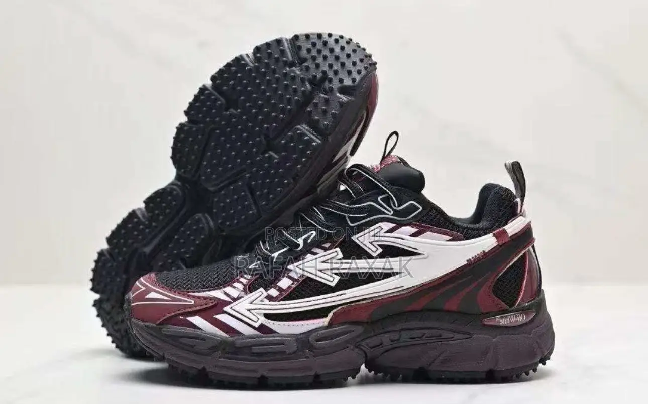 Original Maroon/White/Black Off-White Be Right Back Sneakers