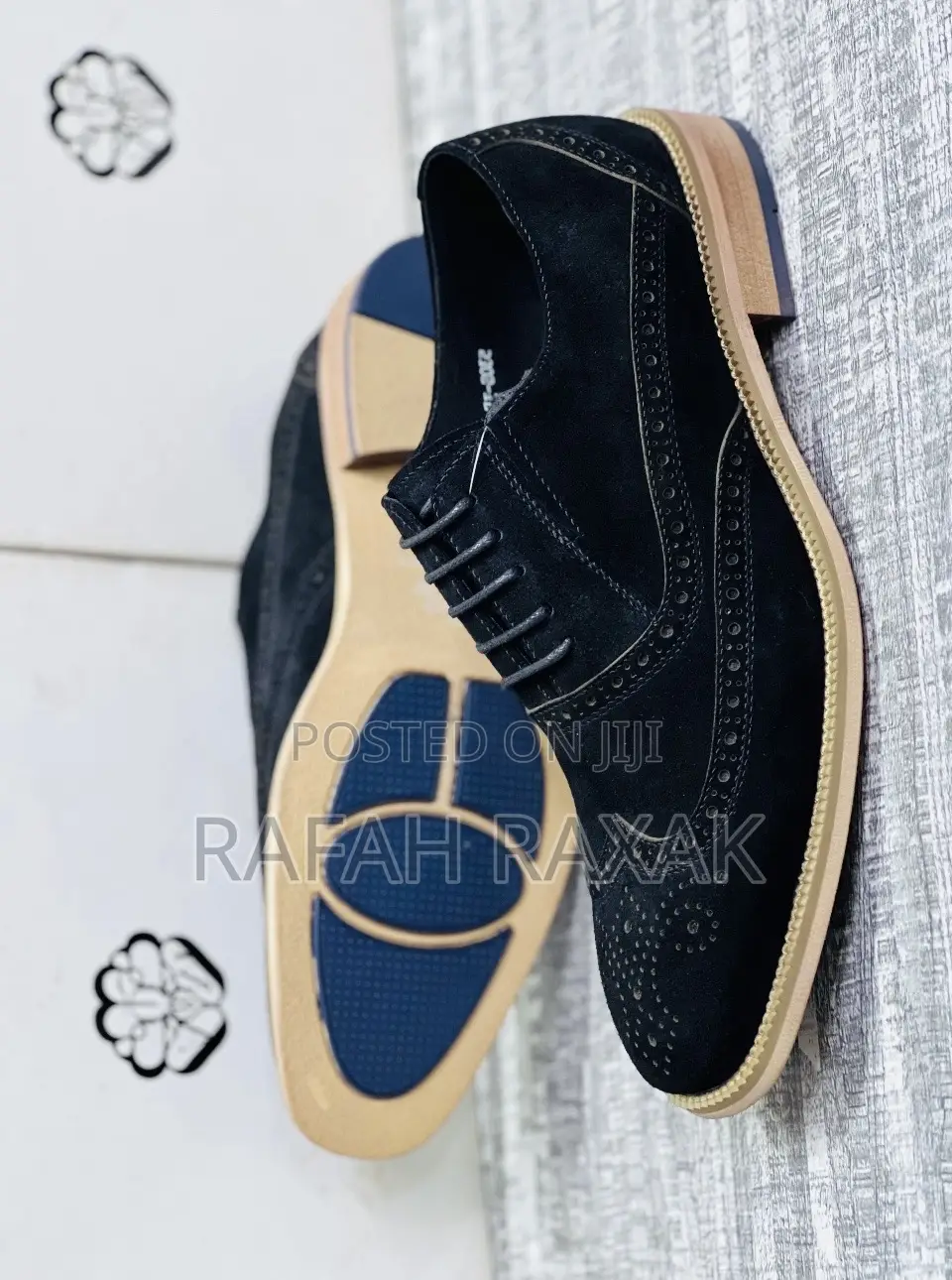 Original Men’S Black Suede Oxfords
