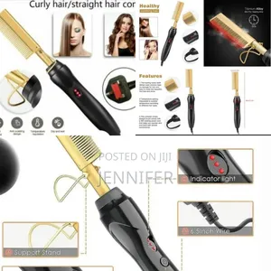 Metal Hair Straightening Comb