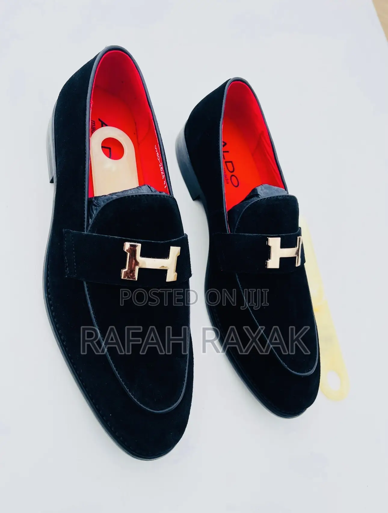 Original Men’S Fashion Designer Black Aldo Suede Loafers