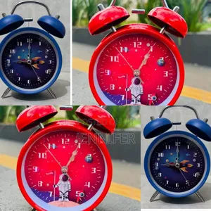 Portable Metallic Analog Alarm Clock