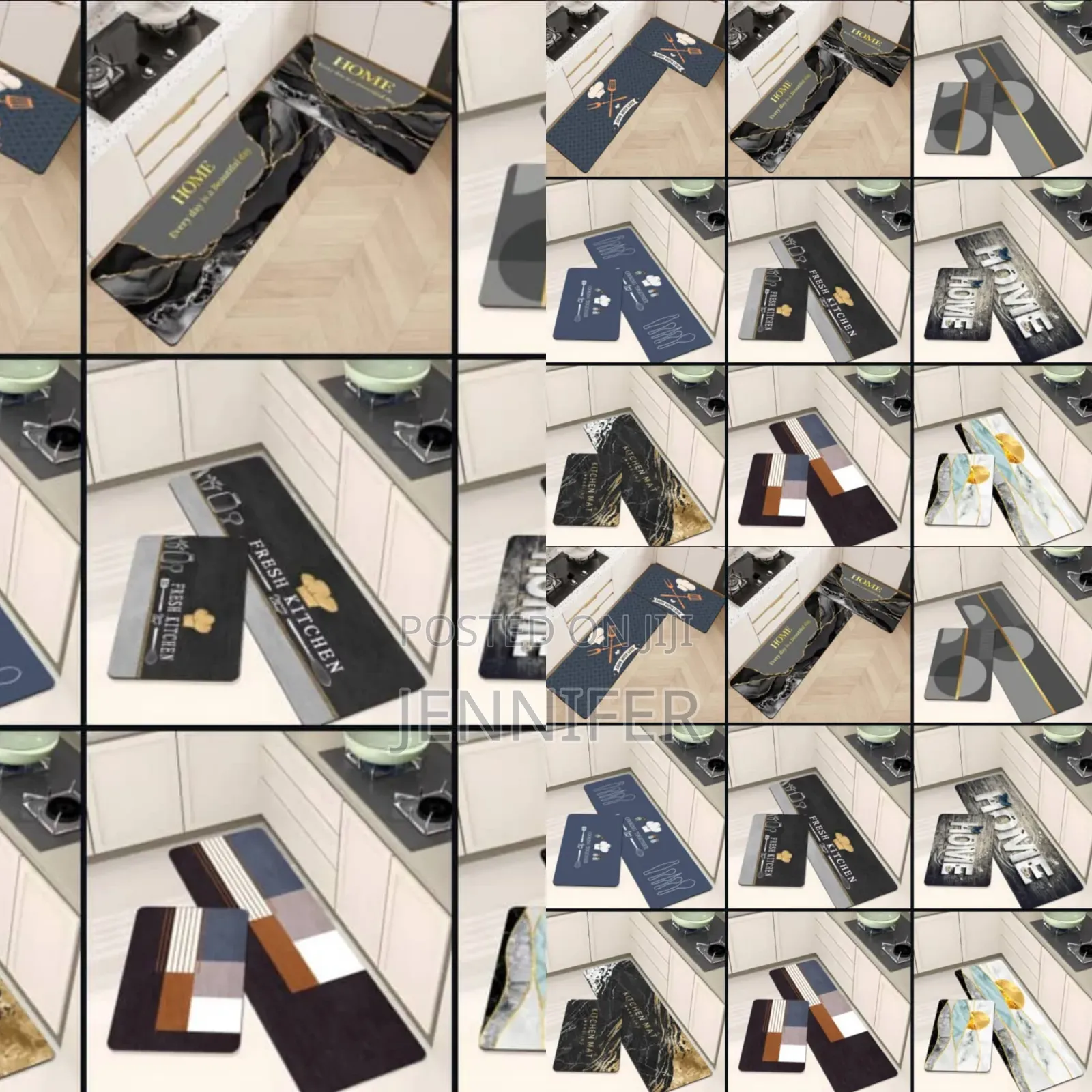 Multi Design Waterproof Anti Skid Kitchen Mats
