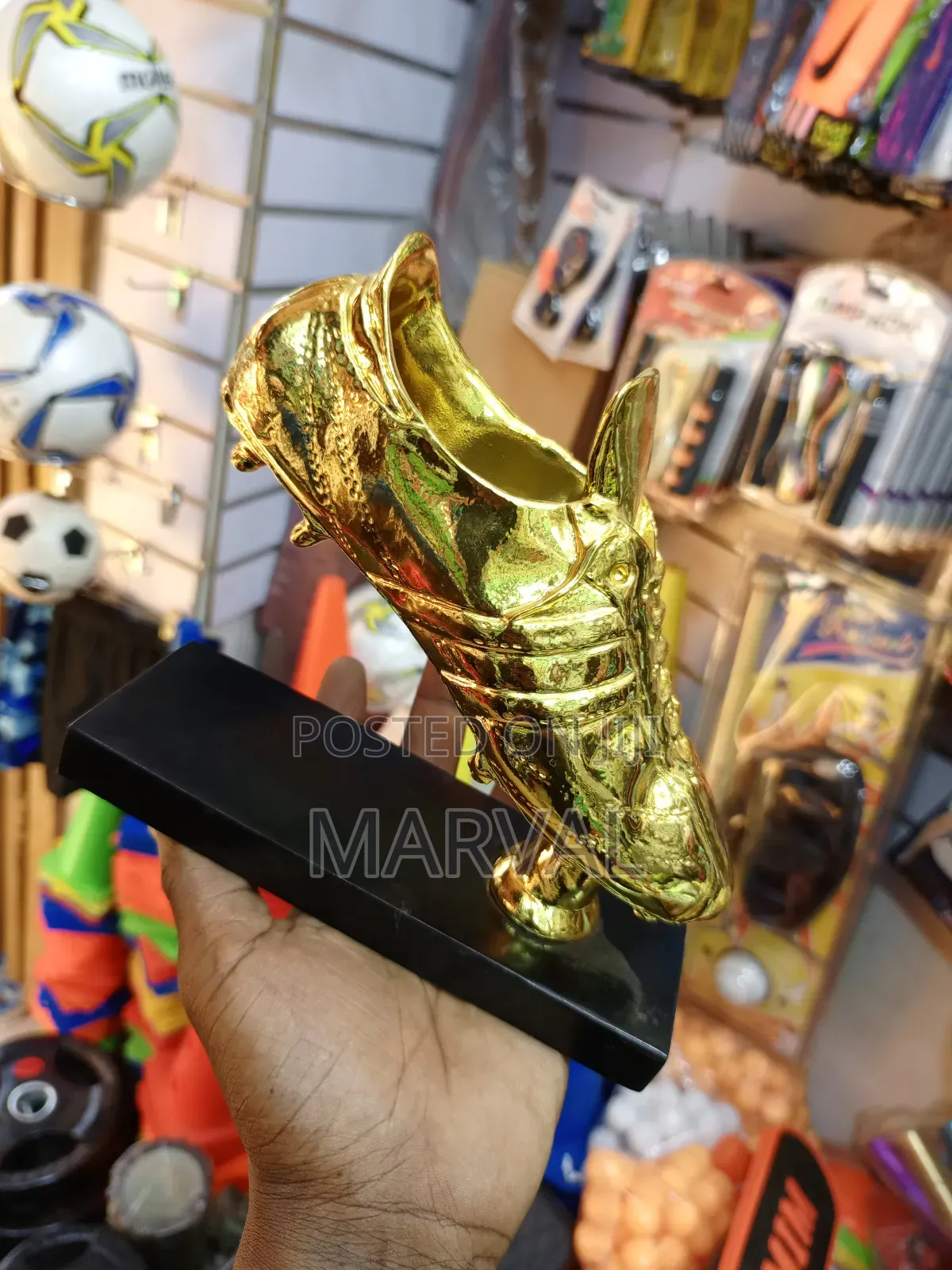 Golden Boot Award Soccer Trophy