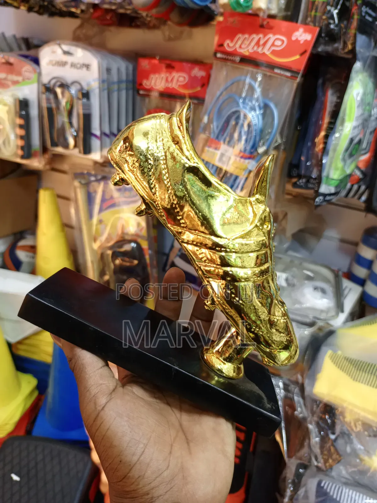 Golden Boot Award Soccer Trophy