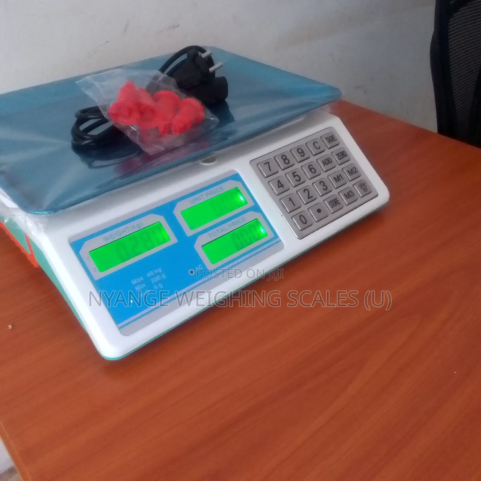 Digital Weighing Scale Compact Accurate Weighing Scale 40kg D=5g Weigh