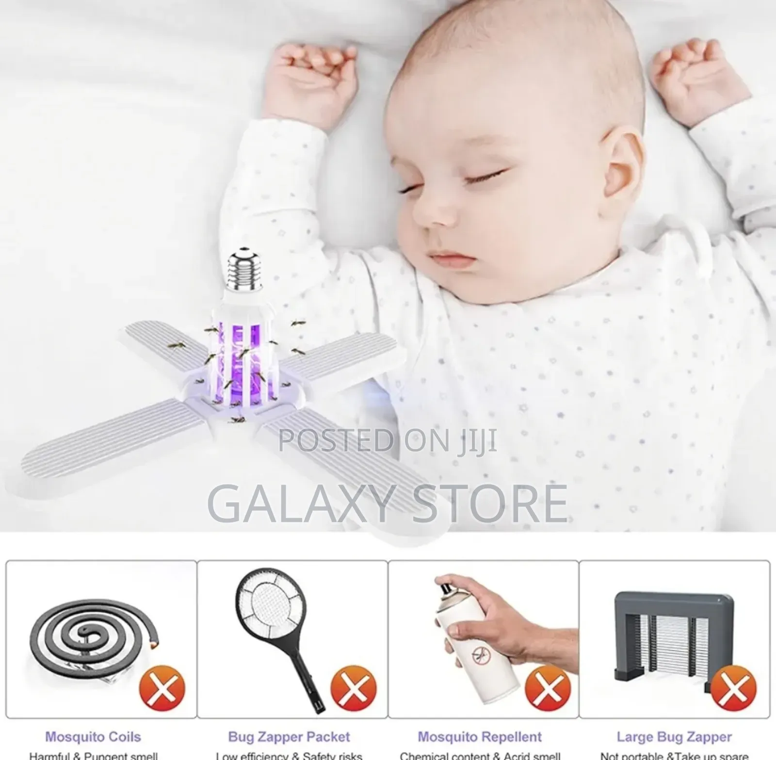 Mosquito Electric Led Insect Trap Light Physical Killer Lamp