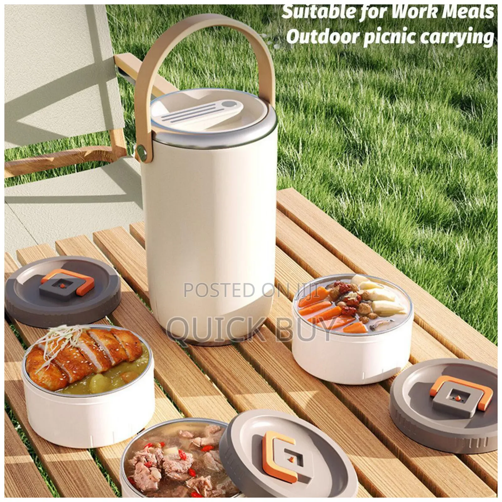 3.4l New Portable Outdoor Picnic Food Container