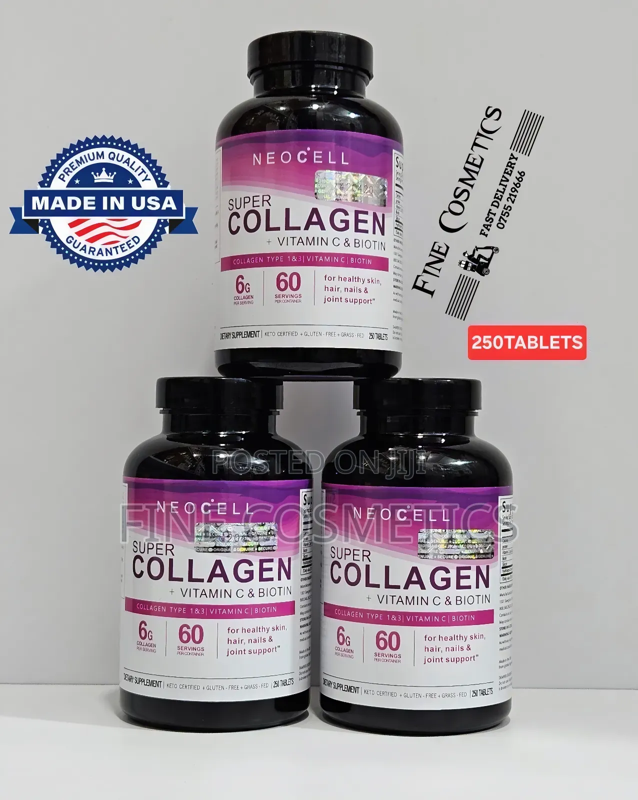 Wholesale Neocell Super Collagen Biotin Vitamin C Tablet 250