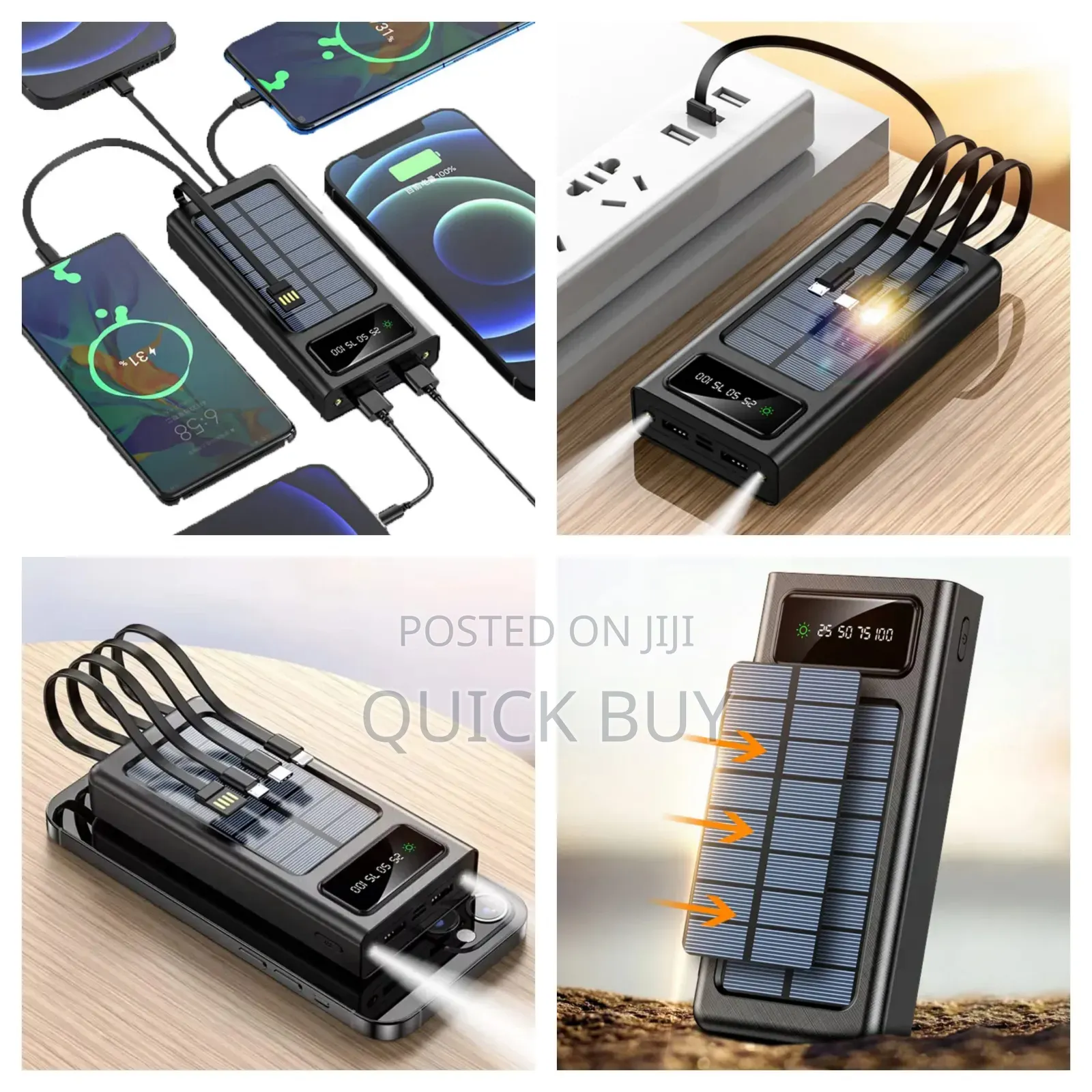Treqa 30000mah Capacity Solar Energy Power Bank