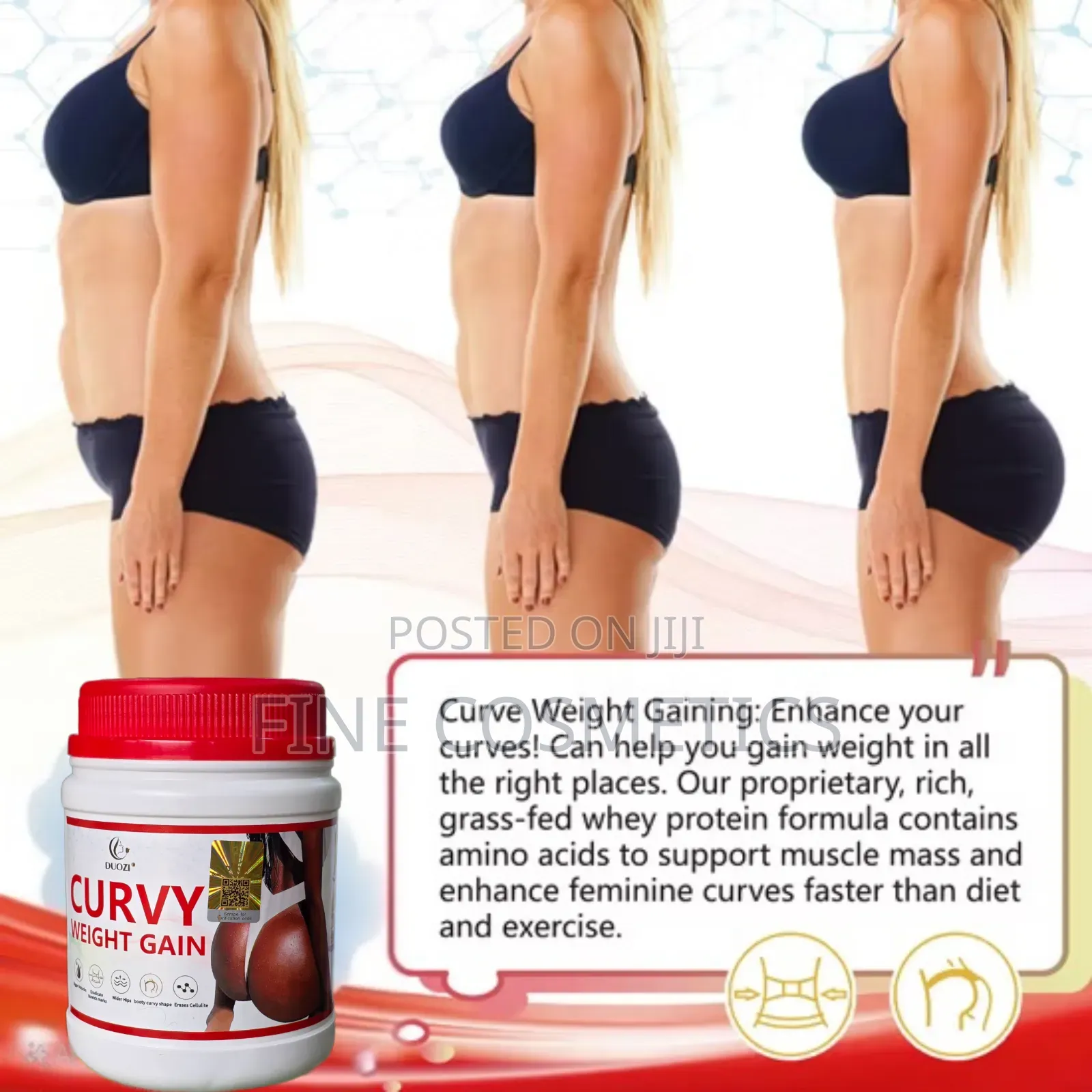 Wholesale Curvy Weight Gain Hip/Butt Whey Protein Porridge