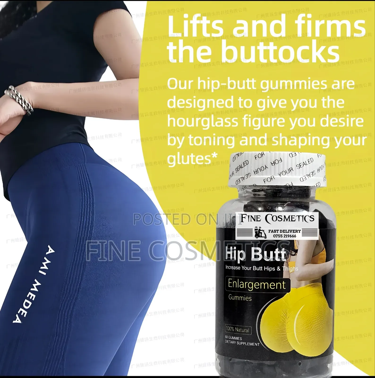 New Hip and Butt Enhancement Gummies Natural Curves + Thighs