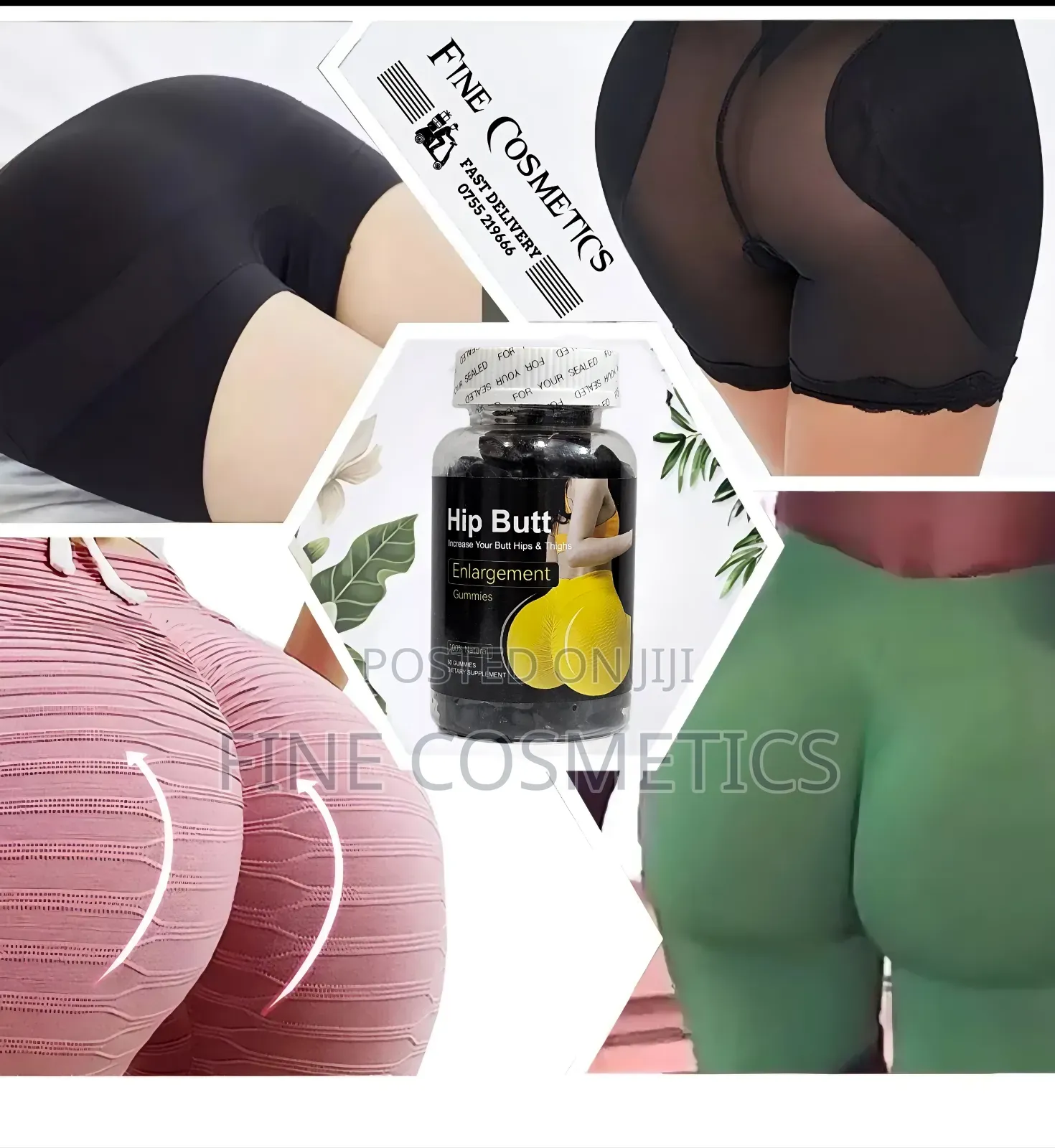 New Hip and Butt Enhancement Gummies Natural Curves + Thighs