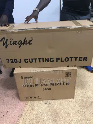 Cutting Plotter + Heat Press Machine