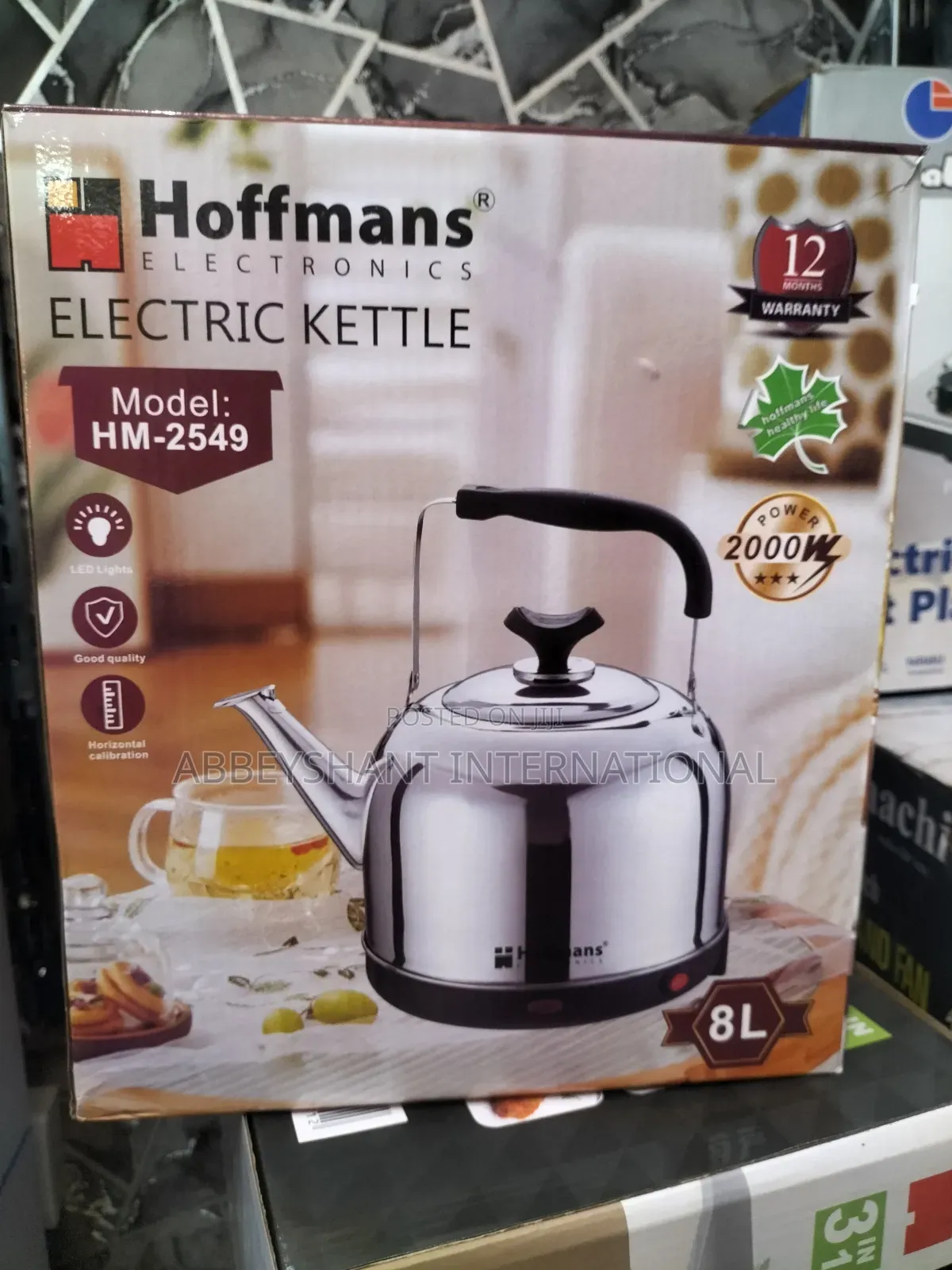 Kettle Hoffmans 8litres Electric Kettle 2000w | Hm-2549