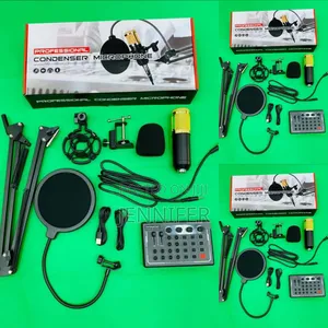 Professional Condenser Podcast Broadcasting Microphone Set