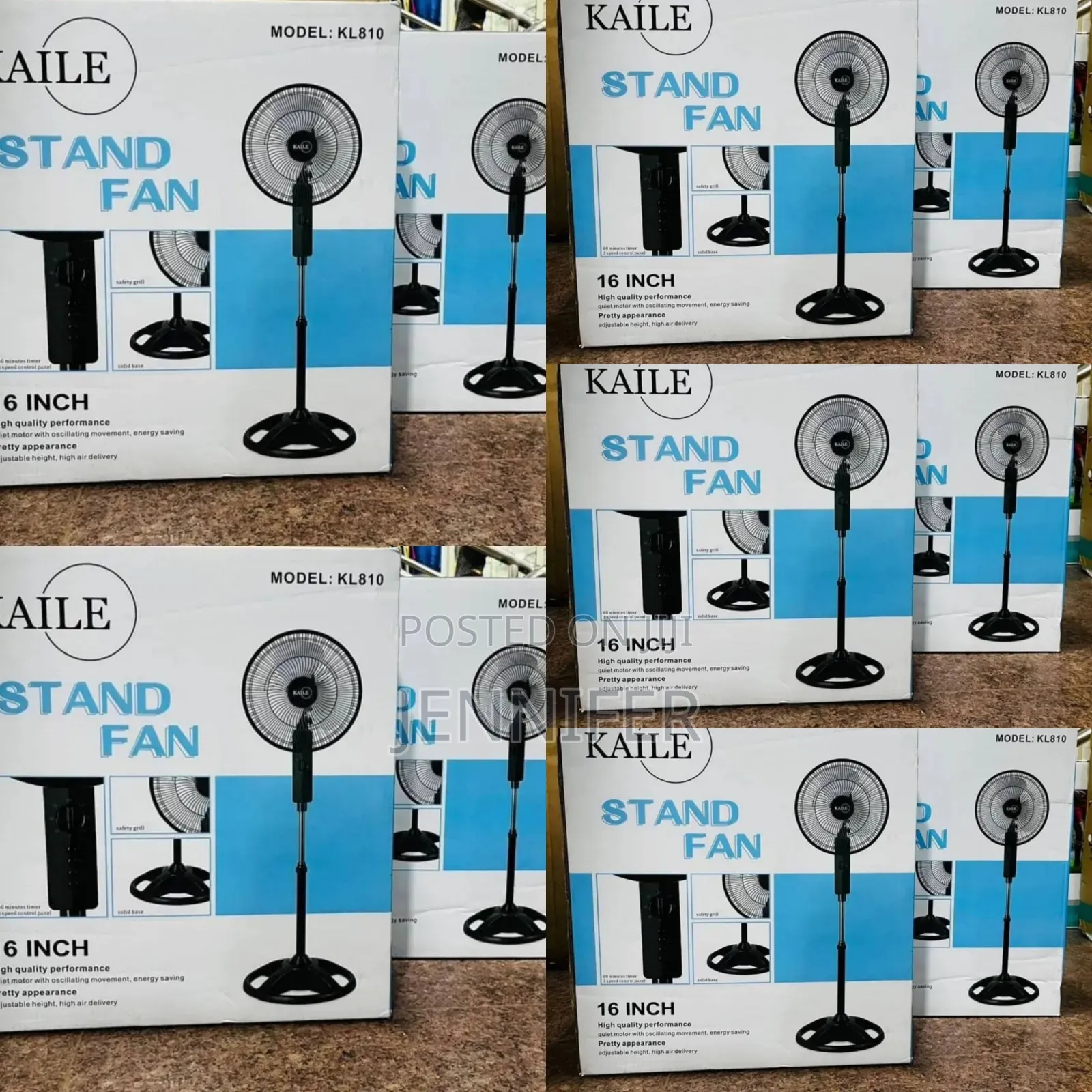 Original Kaile 16inch Stand Fan